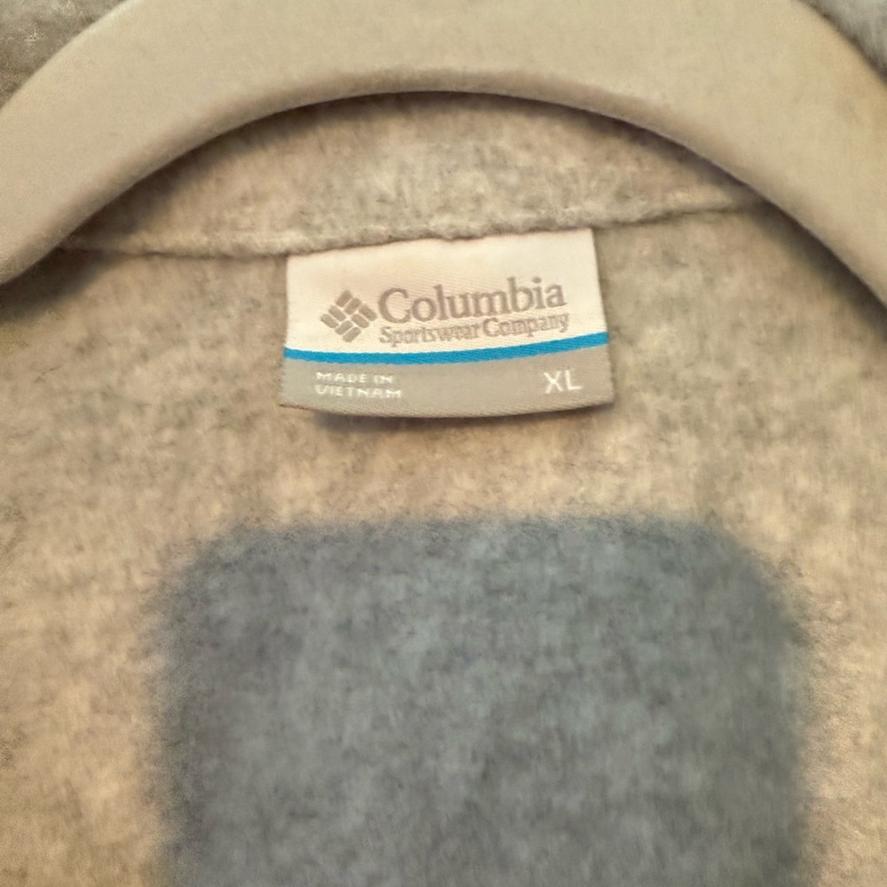 Columbia Gray Fleece Vest XL